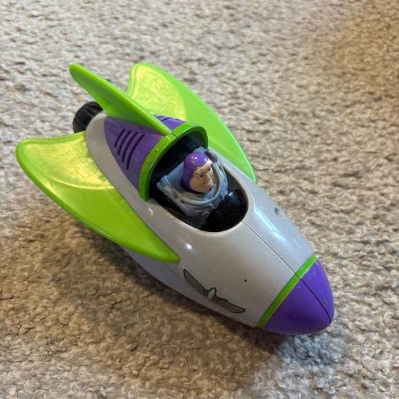 2009 Mattel Toy Story 3 Shake N Go Buzz Lightyear Spaceship Rocket Cruiser - Picture 1 of 4